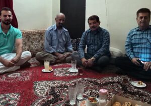 دیدار اعضای انجمن نجات خوزستان با خانواده نصار شیخ منصور رامهرمزی