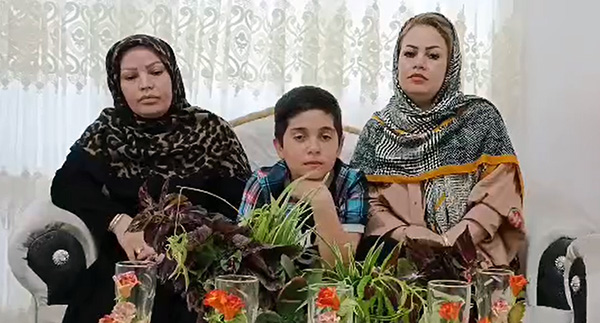 پیام خانواده علی مدد صادقی در نوروز ۱۴۰۲