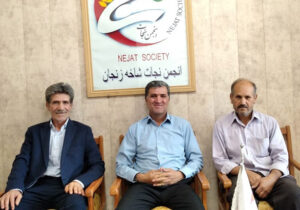 حضور خانواده علی مدد صادقی در دفتر انجمن نجات زنجان