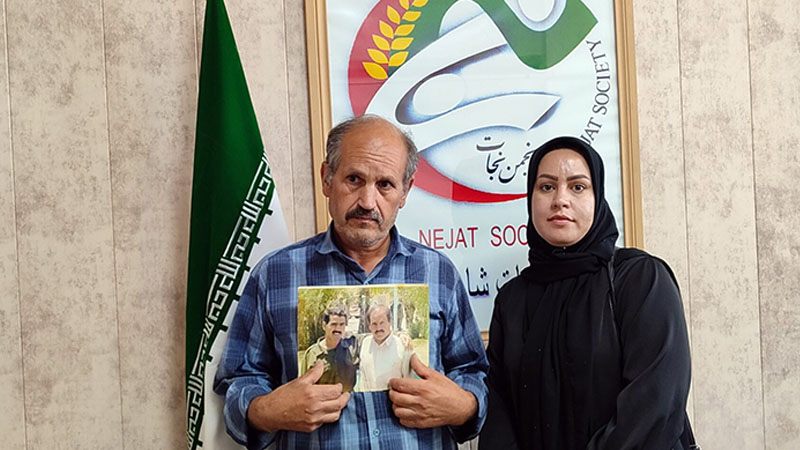 دیدار خانواده علی مدد صادقی با اعضای انجمن نجات زنجان