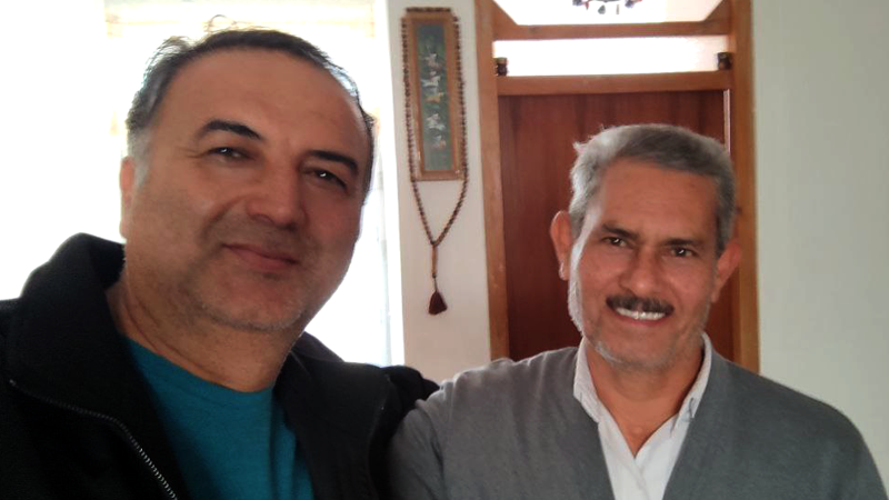 دیدار مسئول انجمن نجات گلستان با خانواده حاج سید سعیدفر