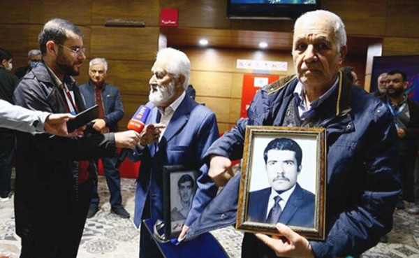 برادر تیمور بابایی و پدر مجتبی علیمردانی از خانواده های البرز که برای اکران فیلم سرهنگ ثریا حضور داشتند