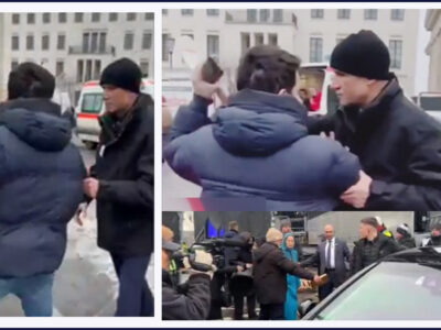 حمله و فحاشی محافظان مریم رجوی به خبرنگار بیلد آلمان