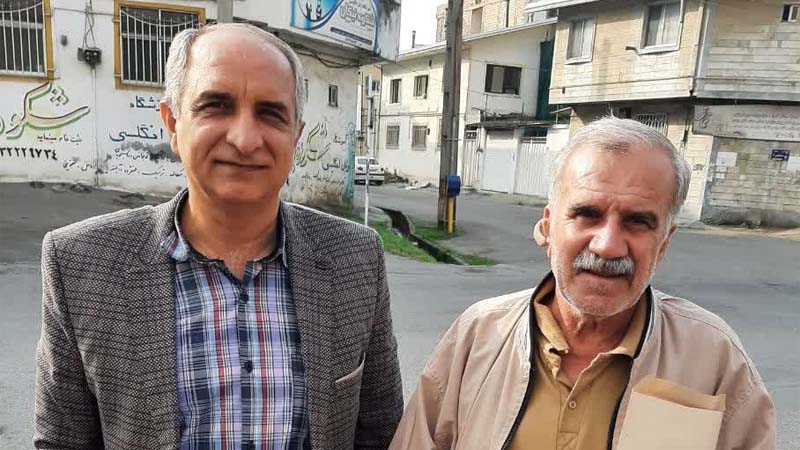 دیدار اعضای انجمن نجات مازندران با برادر طاوس صراحتی