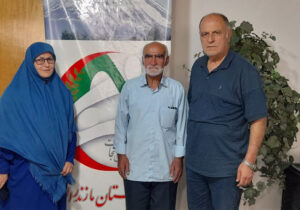 دیدار خواهر محسن شعبانی با اعضای انجمن نجات مازندران