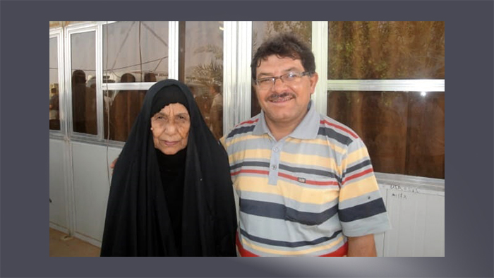 مادر لفته شهیدی و حمید دهدار حسنی