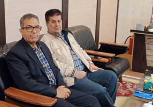 حضور علی سرخیان در دفتر انجمن نجات خوزستان