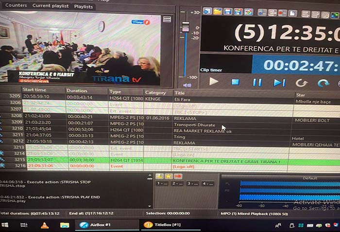 پوشش خبری TIRANA TV