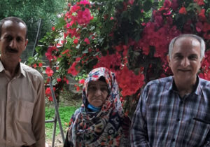 دیدار اعضای انجمن نجات مازندران با مادر علیرضا توکلی