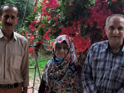 ملاقات اعضای انجمن نجات مازندران با مادر علیرضا توکلی