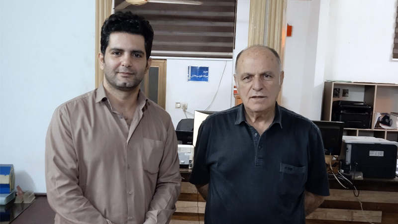 ملاقات اعضای انجمن نجات مازندران با فرزند مسعود طوسی بخش