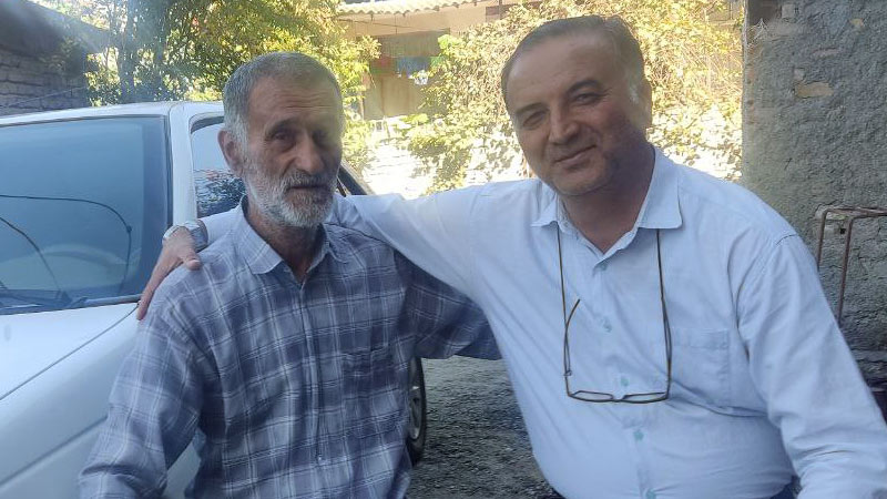 ملاقات مسئول انجمن نجات گلستان با برادر معصومه و مریم بانو ترابی