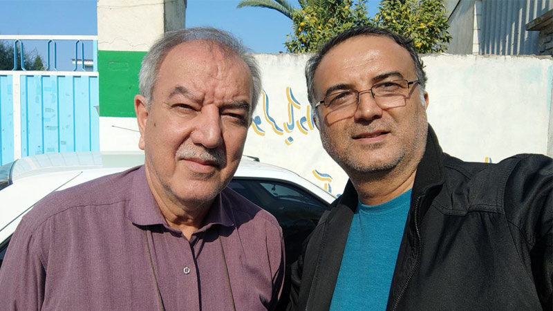 دیدار مسئول انجمن نجات گلستان با خانواده رسول مهدلو ترکمانی