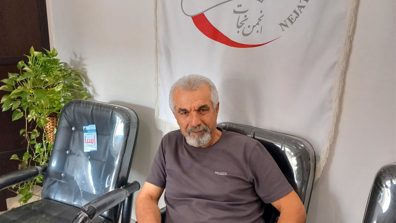 دیدار مسئول انجمن نجات گیلان با خانواده محمد علی یکتا