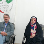 حضور خواهر محمد تقی یوسفی در دفتر انجمن نجات گیلان