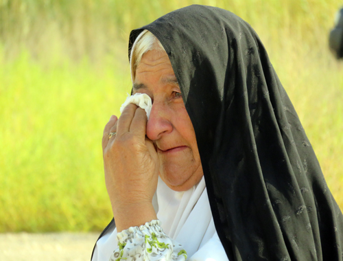 معصومه دهقانی عصمت آبادی مادر محمد زارع زاده بغداد آبادی