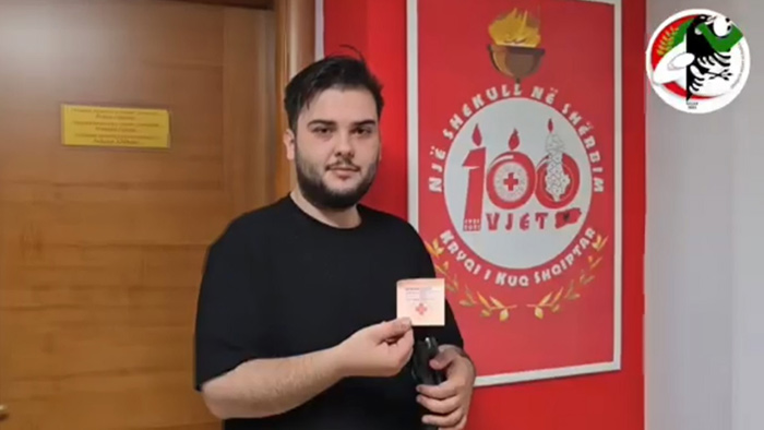 Aldo Sollulari at Red Cross Office