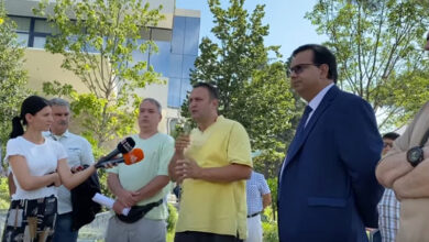 Ehsan bidi press conference in Tirana